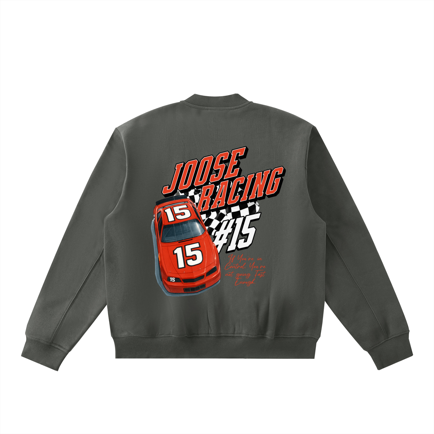 Essential Zip-Up Fleeced Varsity Jacket