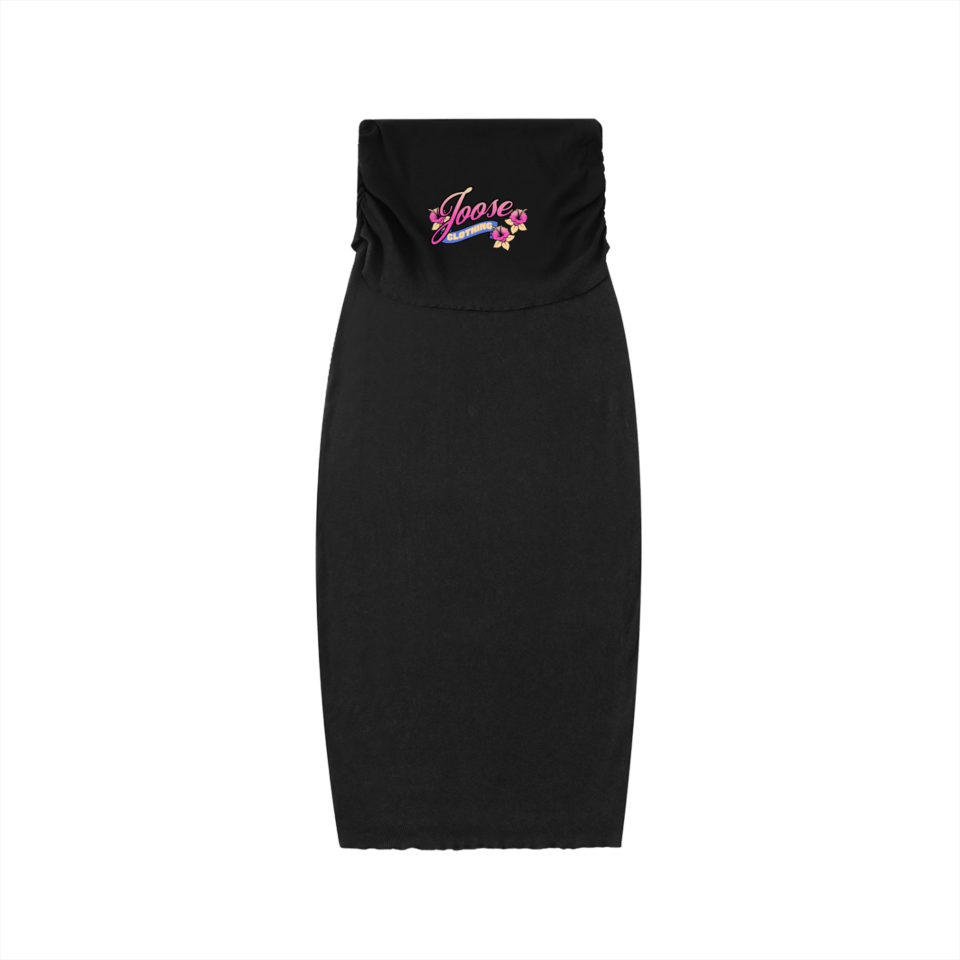 Dyed Washed Straight Hip-Hugging Slim Maxi Skirt