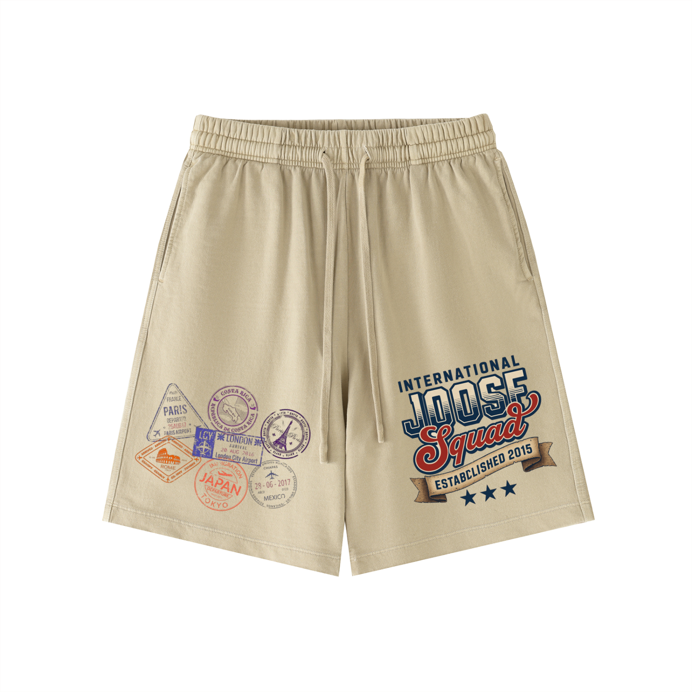 Vintage Wash Cotton Shorts