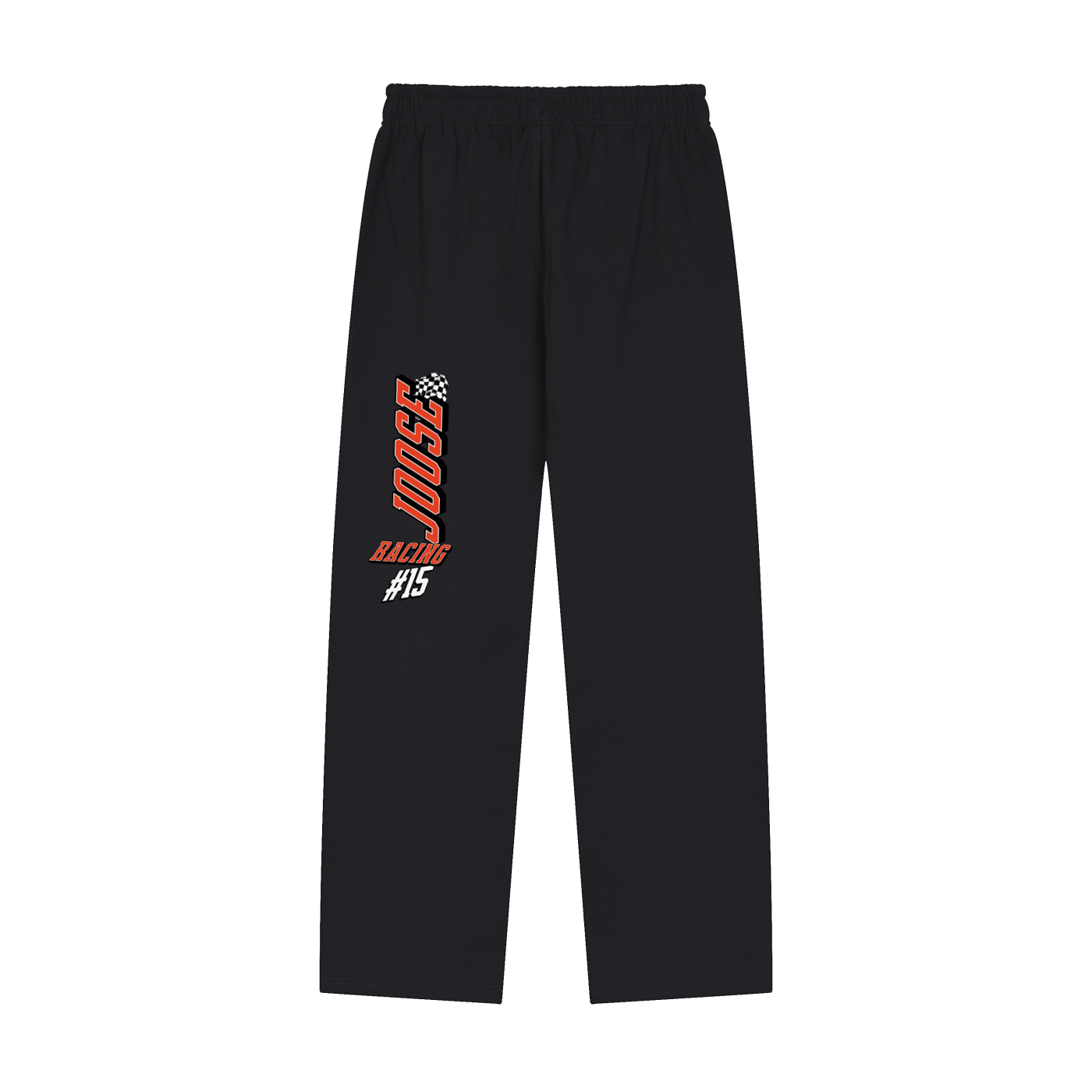Solid Color Straight-Leg Sweatpants
