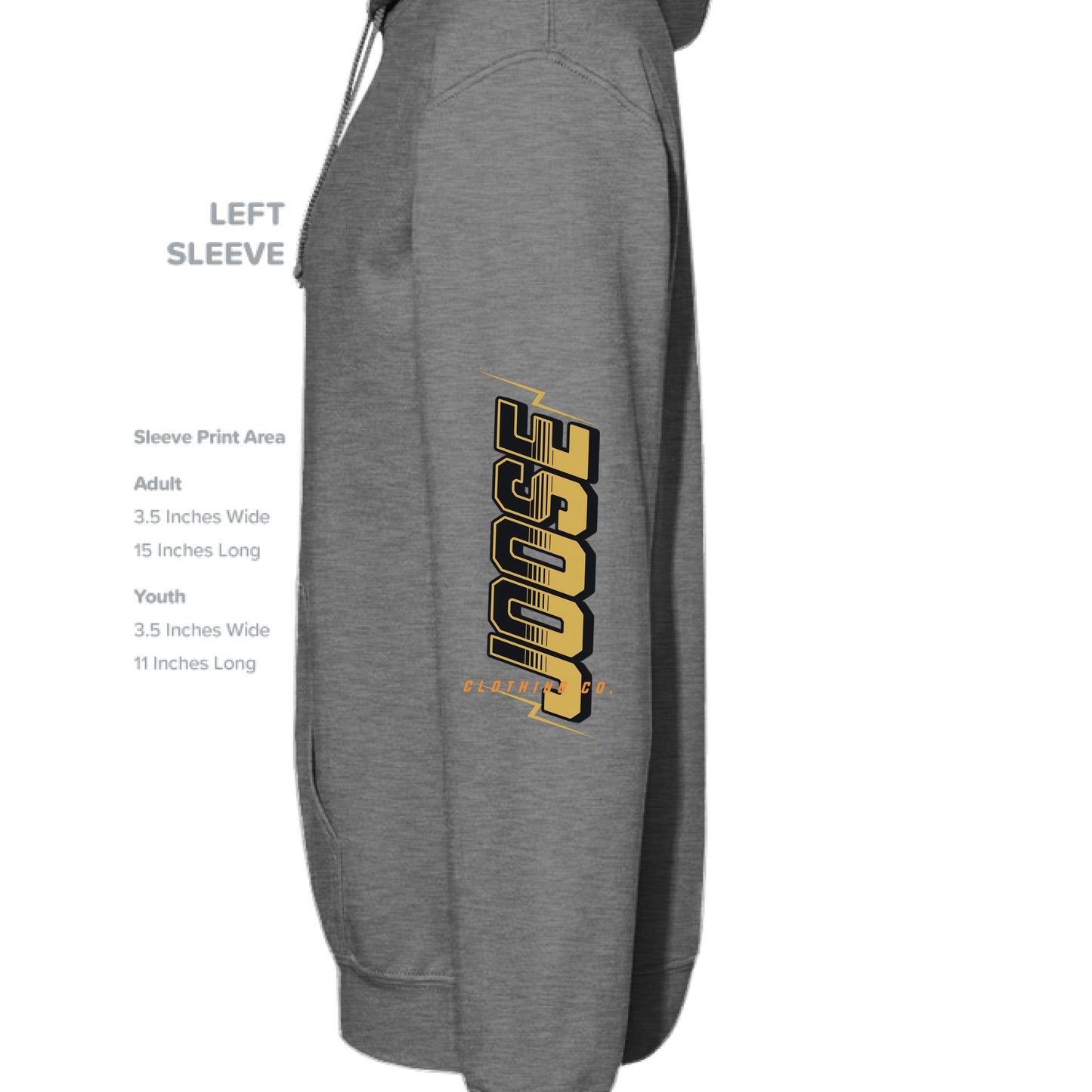 GRAPHITE HEATHER - SLEEVE_LEFT