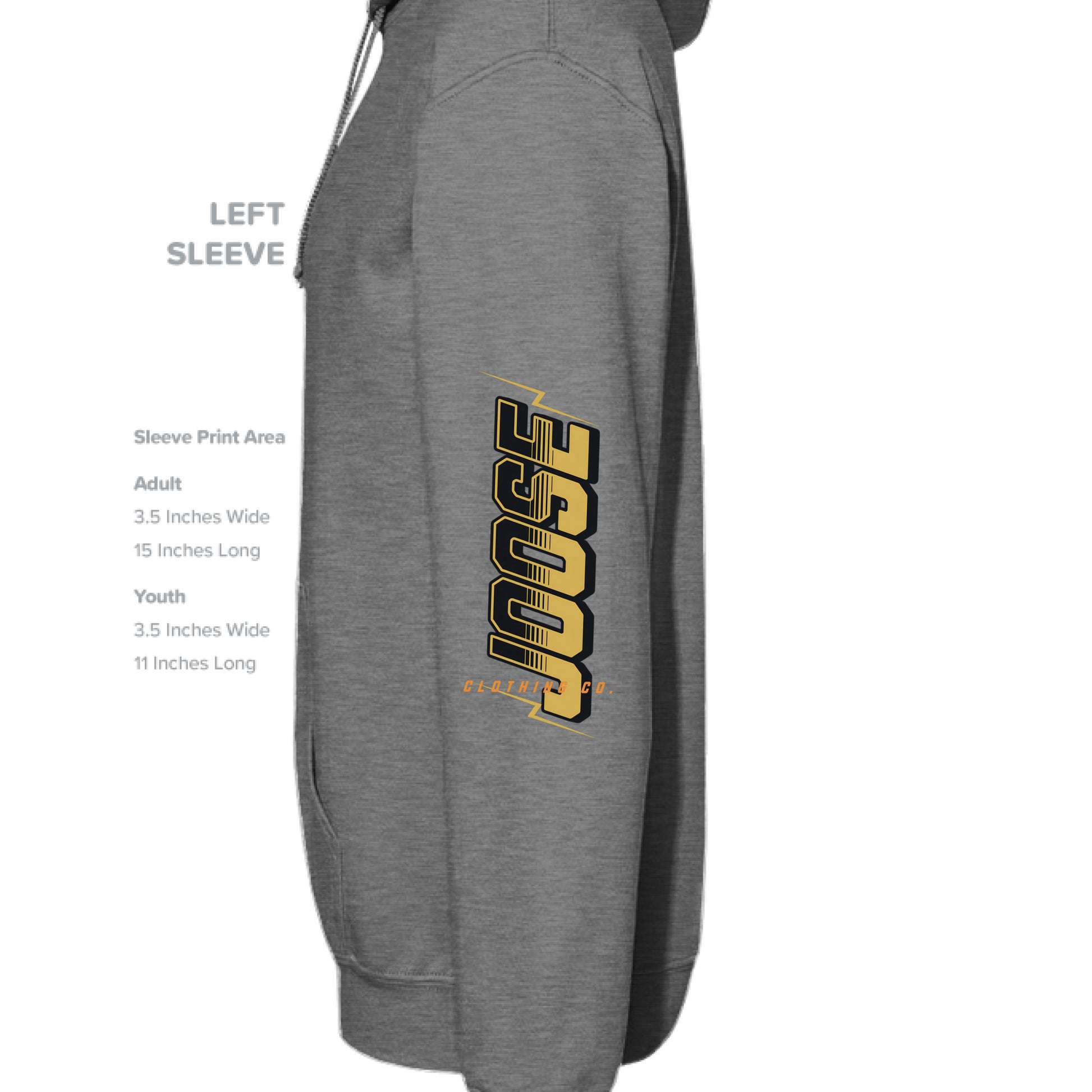 GRAPHITE HEATHER - SLEEVE_LEFT